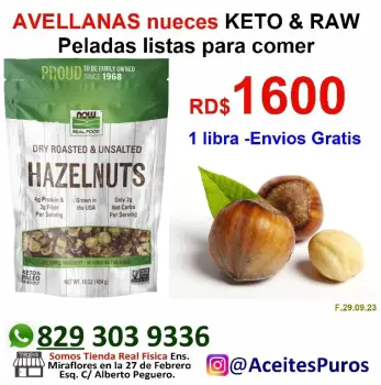 Nueces de avellanas hazelnuts sin cascara por libra