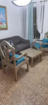 Juego de muebles en caoba