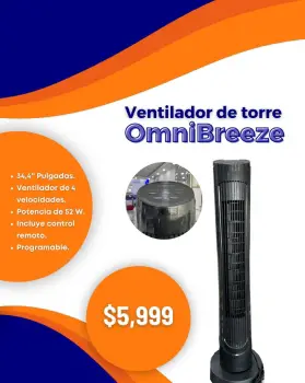 Ventilador de torre onmibreeze