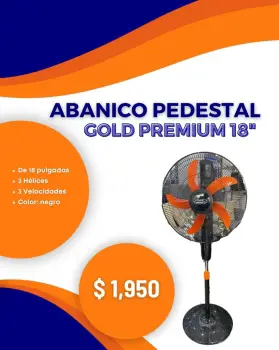 Abanico pedestal gold premium 18”