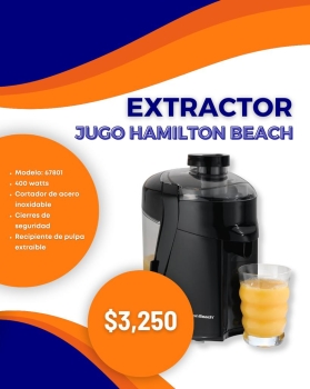 Extractor jugo hamilton beach