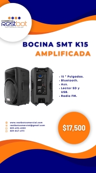 Bocina smt k15 amplificada.