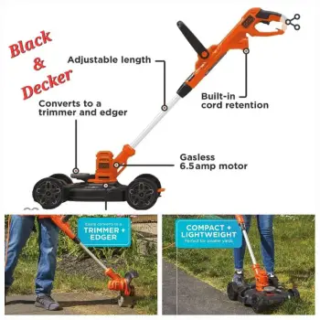 Corta grama black and decker