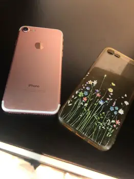 Iphone 7 rose gold 32gb factory  cover