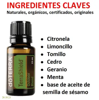 Aceite doterra terrashield repelente de mosquitos republica