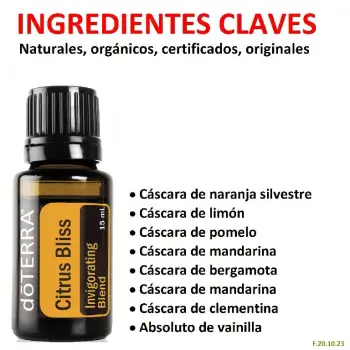 Aceites esenciales puros citrus bliss doterra para limpiar r