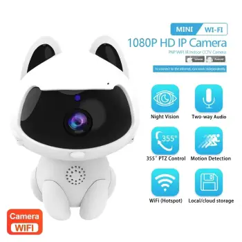 Camara de seguridad robot wifi 1080p vision nocturna audio