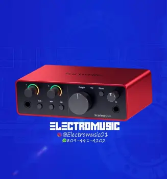 Interfaz de audio foscurite scarlett solo 4gen nueva