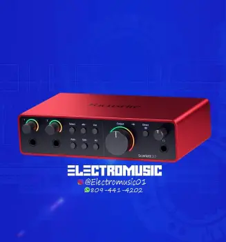 Interfaz de audio foscurite scarlett 2i2 4gen nueva