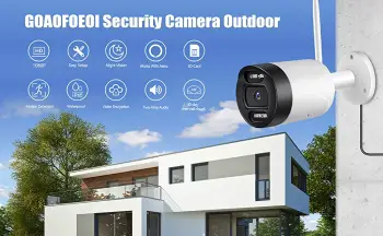 Camara de seguridad wifi bullet 1080p audio bidireccional