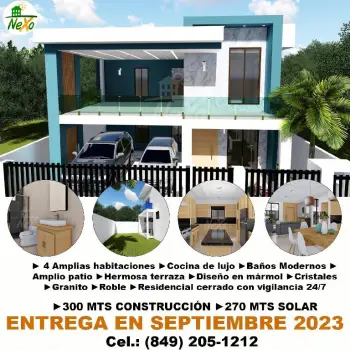 Venta de moderna casa a estrenar santiago hfc-219