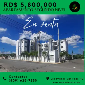 Apartamento en venta 2do nivel en santiago jpa-247