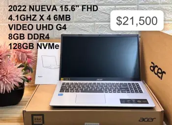 Laptop acer aspire 3 15.6 i3 11va 8gb ddr4 128gb ssd nvme fhd 21500