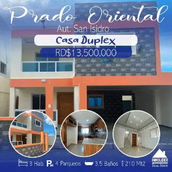 Vendo moderna y amplia casa duplex en san isidro