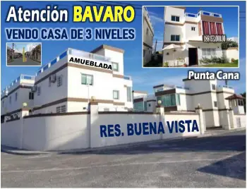 Oportunidad unica casa 3 niveles amueblada  en buena vista