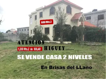 Atencion higuey…..vendo excelente casa de 2 niveles en bri