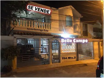 Se vende casa de 2 niveles 5 habitaciones en bello campo p