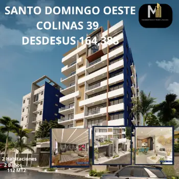 Apartamento en colinas 39 santo domingo oeste