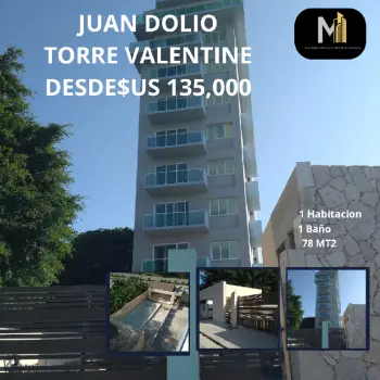 Apartamentos en torre valentine juan dolió