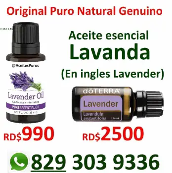 Aceite original puro natural importado de lavanda labanda