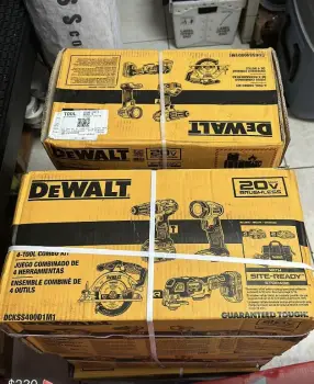 Vendo juego de cuatro herramienta dewalt taladro y varios