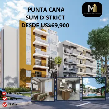 Apartamento en sum district punta cana