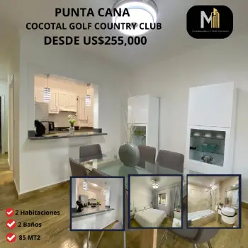 Apartamento en cocotal golf country club punta cana