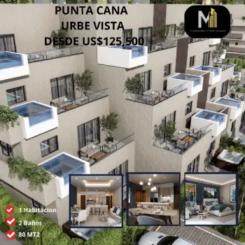 Apartamento en urbe vista punta cana