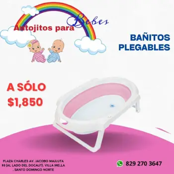 BaÑitos plegablees rosa