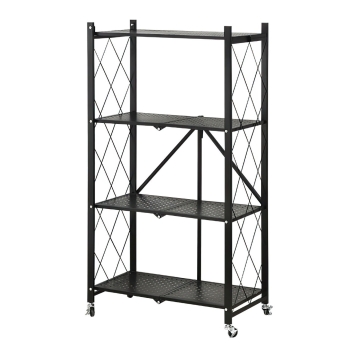 Rack plegable con ruedas estante de metal resistente 200kg