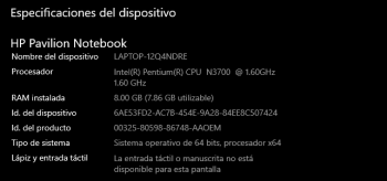 Laptop hp pavilon 15