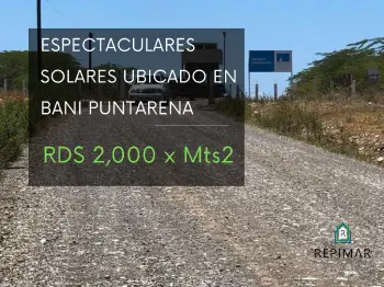 Solar en venta 2 mil pesos el metro cuadrado en bani