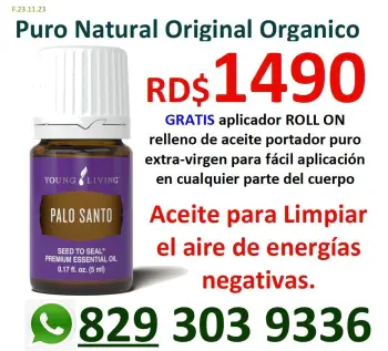 Aceites esenciales puros de palo santo original natural