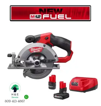 Sierra circular m12 fuel de 5-3/8 pulg. con 2 baterías