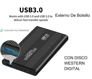 Disco duro externo usb 3.0 de bolsillo nuevo desde 1500