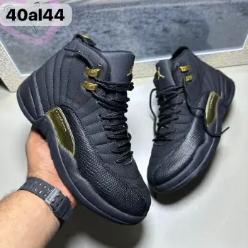 Tenis teni nike air jordan retro 12 all black 2024