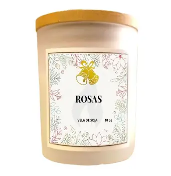 Velas aromÁticas de rosas 10oz en la vega