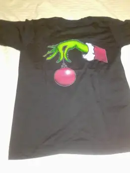 Tshirt navideños tema Grinch negros