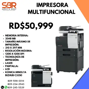 Impresora konica minolta bizhub c3350