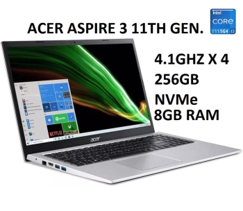 Laptop acer aspire 3 15.6 i3 11va 8gb ddr4 256gb ssd nvme