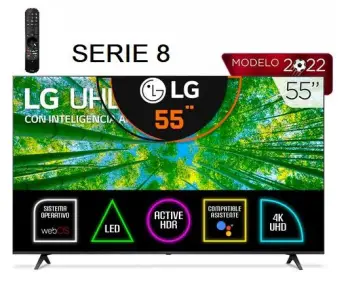 Tv 4k lg 55 pulgadas 55uq8000 webos 22 control magico 32500