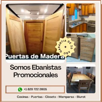 Puertas closet cocinas y mas en caoba o roble 100 autenti