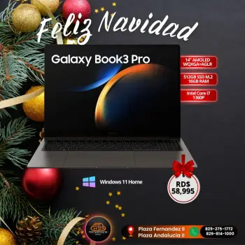 Galaxy book3 pro 14plg. 512gb ram 16gb inte core i7