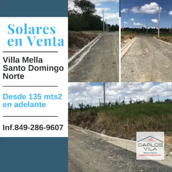 Solares en venta en villa mella santo domingo norte