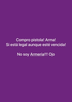 Compro traspaso arma pistola