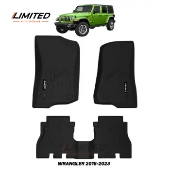 Alfombra jeep wrangler jl 18-22 t/bandeja limited