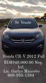 Honda cr-v 2012 full en bahoruco