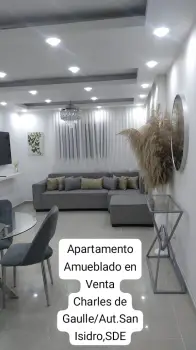 Apartamento amueblado en venta charles de g aut.san isidro