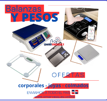 Balanzas y pesos digitales  joyas / colmados / corporales