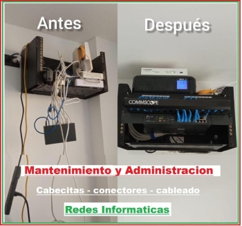Redes informáticas mantenimiento y administración cableado conectores